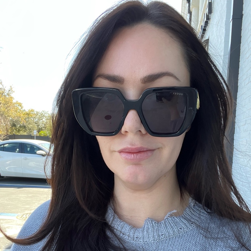 Gucci Black Square Sunglasses - Picture 3 of 7